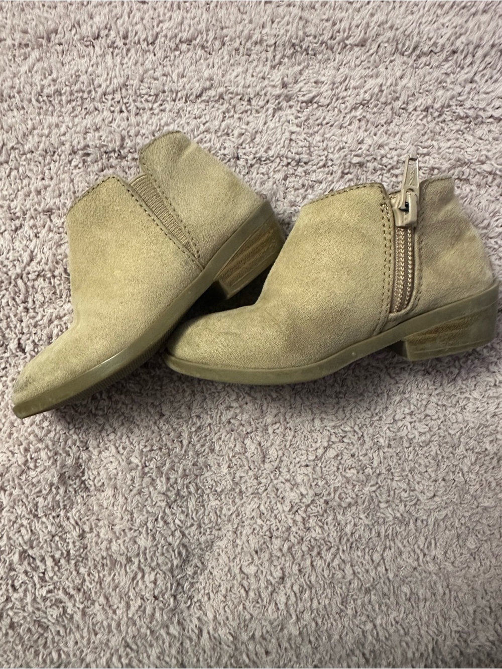 🤎 Old Navy Toddler Girls Faux Suede Ankle Boots Size 6